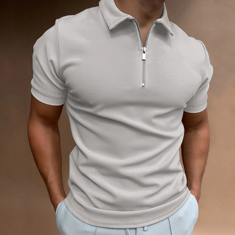 Hugos Polo | Lässiges Herren-Poloshirt mit Reißverschluss