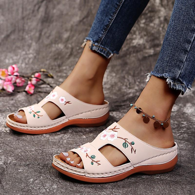 Clark floral sandals | Orthopädische Damensandalen mit Blumenmuster