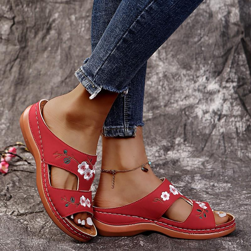 Clark floral sandals | Orthopädische Damensandalen mit Blumenmuster