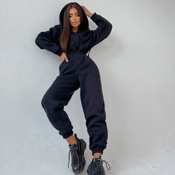 Lotte Hausanzug | Modischer Onesie mit Kapuze Sweatanzug für Frauen
