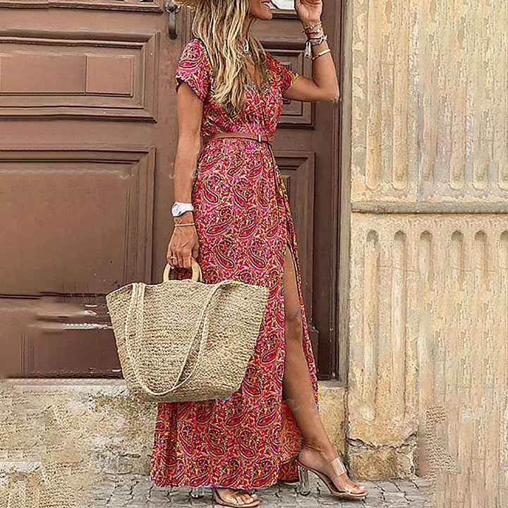 Boho Kleid - Elegantes langes Sommerkleid für Damen