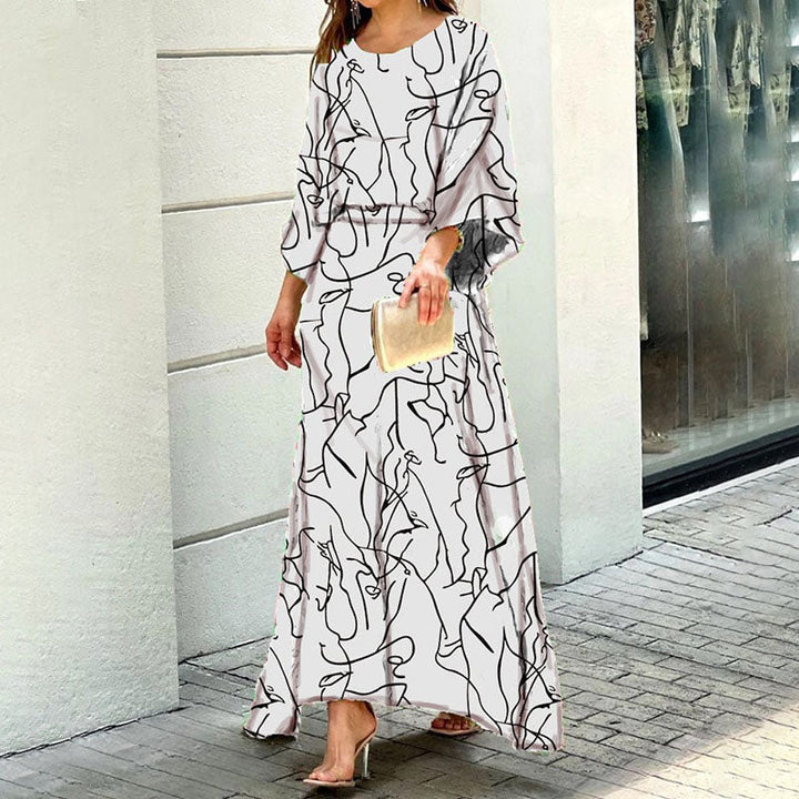 Loscana Kleid | Langes luxuriöses Damenkleid