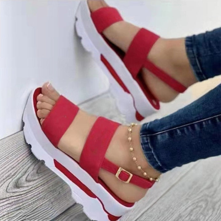 Luna Plateau-Sandalen | Bequeme Damensandalen mit Absatz