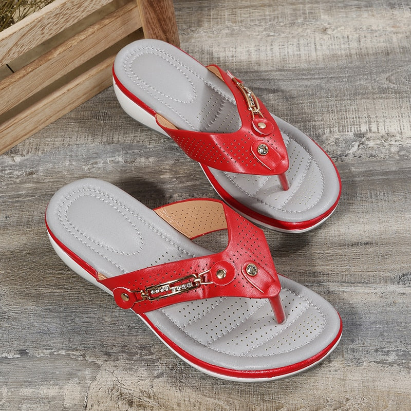 Deichma Sandalen | Damen-Flipflops mit ergonomischem Fußbett