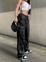 Nika Cargo Hose | Trendige High-Waisted Damenhose im Streetwear-Look