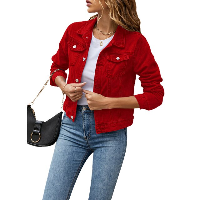 Mirella Denim Jacket | Lässige Jacke im Denim-Look für Frauen