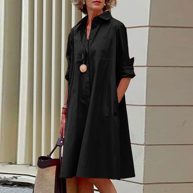 Webers Kleid | knielanges elegantes Kleid für Frauen