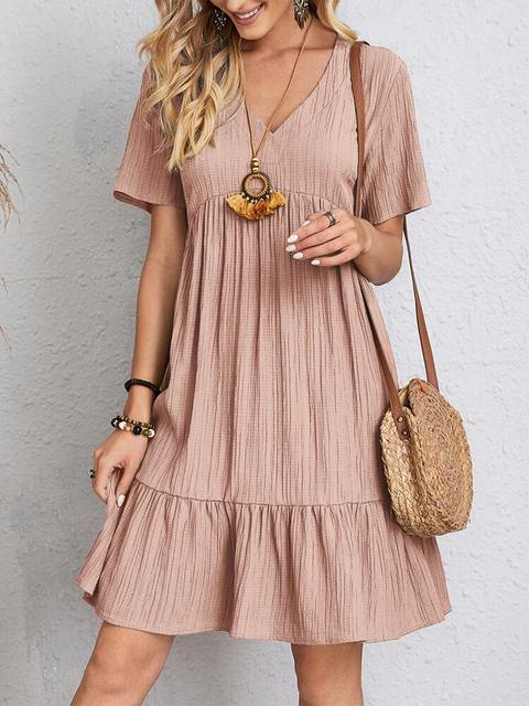 Loscana Florales Kleid | Mini Boho Sommerkleid für Damen