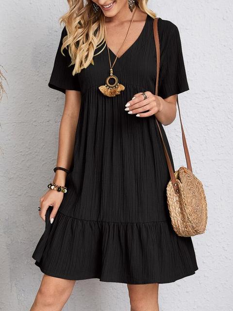 Loscana Florales Kleid | Mini Boho Sommerkleid für Damen