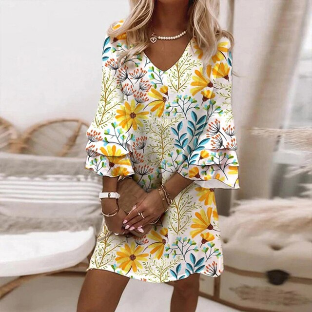 Esprid Sommerkleid | Damen Luxus Print Kleid