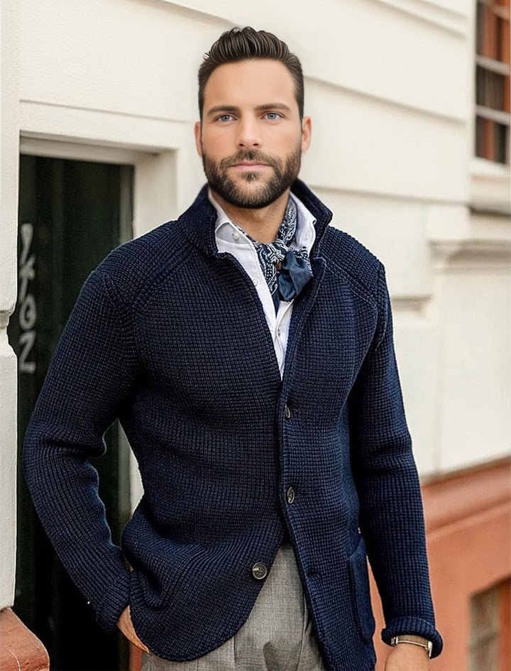Strickjacke für Herren - Klassischer Luxus Cardigan für jede Saison