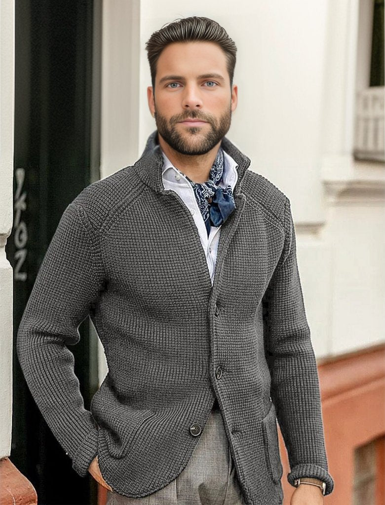 Strickjacke für Herren - Klassischer Luxus Cardigan für jede Saison