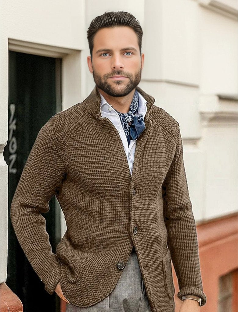 Strickjacke für Herren - Klassischer Luxus Cardigan für jede Saison