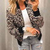 Brenda Bomber | Kurze trendige Jacke mit Leopardenprint